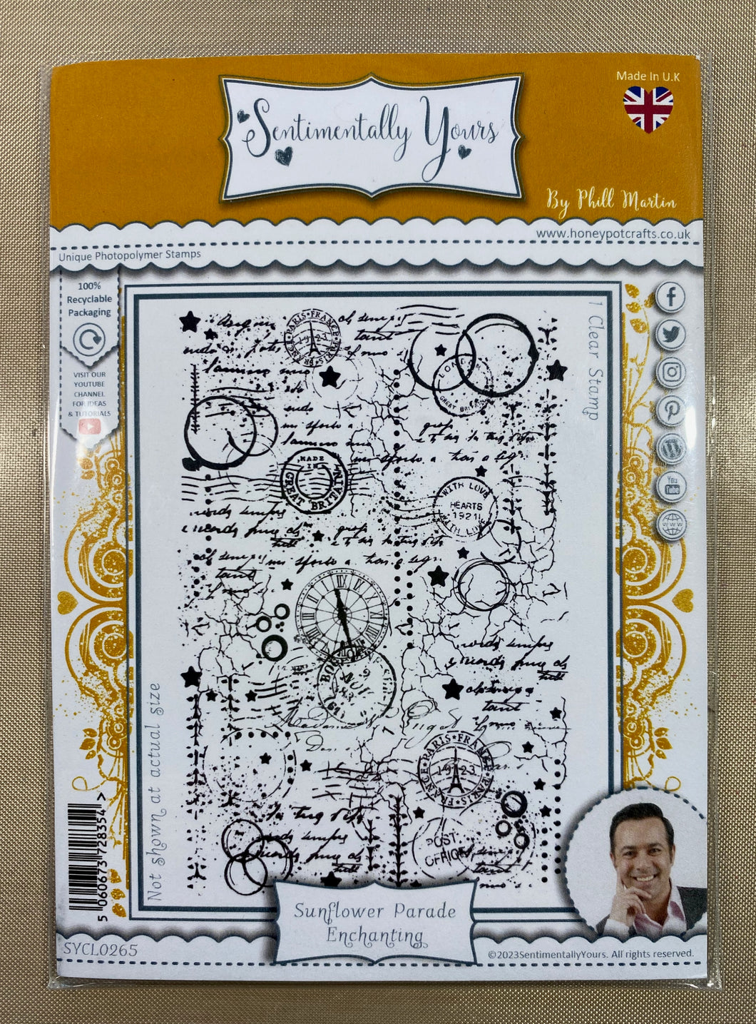 Pre-Loved : Sentimentally Yours A6 Stamp - Sunflower Parade : Enchanting