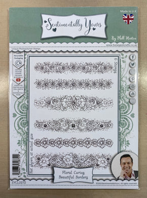 Pre-Loved : Sentimentally Yours A5 Stamp Set - Floral Curios : Beautiful Borders