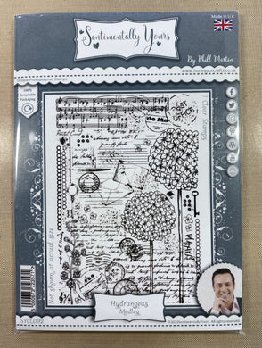 Pre-Loved : Sentimentally Yours A6 Stamp - Hydrangeas Medley