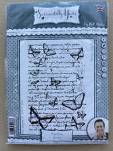 Pre-Loved : Sentimentally Yours A6 Rubber Stamp - Papillon Script