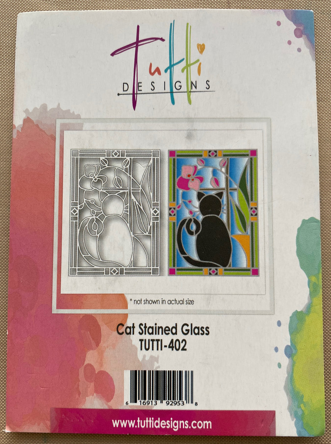 Pre-Loved :  Tutti Designs - Cat Stained Glass