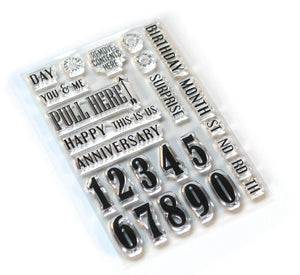 Elizabeth Craft Designs Stamp Set - Pieces of Life 1 : Numbers & More