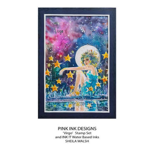 Pink Ink Designs A5 Clear Stamp Set - Astrology Series : Virgo Kindness