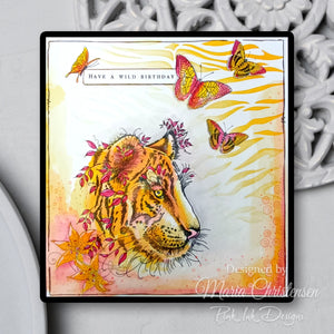 Pink Ink Designs A5 Clear Stamp Set - Fauna Series : Sher Khan