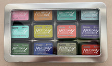 Pre-Loved : 12 x Mini Distress Archival Ink Pads and Storage Tin Set 2