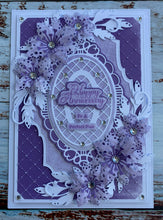 Phill Martin Sentimentally Yours Colour Coordinates 8 x 8 Paper Pack - Distressed Linen in shades of Lavender