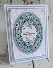 Phill Martin Sentimentally Yours A6 Clear Stamp - Accessory Collection : Floral Bouquet Layered Ovals