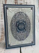 Phill Martin Sentimentally Yours A6 Clear Stamp - Accessory Collection : Beaded Flourish Layered Ovals
