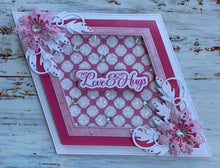 Phill Martin Sentimentally Yours Colour Coordinates 8 x 8 Paper Pack - Distressed Linen in shades of Pink