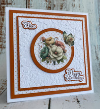 Phill Martin Sentimentally Yours 3D Embossing Folder - 6 x 6 Floral Bouquet