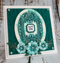 Phill Martin Sentimentally Yours A6 Clear Stamp - Accessory Collection : Beaded Flourish Layered Ovals