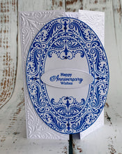 Phill Martin Sentimentally Yours A6 Clear Stamp - Accessory Collection : Beaded Flourish Layered Ovals