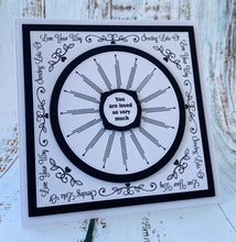Phill Martin Sentimentally Yours A6 Clear Stamp Set - Sentiment Builder Collection : Sent With Love