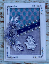 Phill Martin Sentimentally Yours Colour Coordinates 8 x 8 Paper Pack - Distressed Linen in shades of Blue