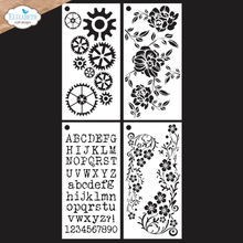 Elizabeth Craft Designs - Art Journal Specials : Journal Stencils 8