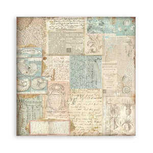 Stamperia 12 x 12 Paper Pad : Backgrounds Songs of the Sea