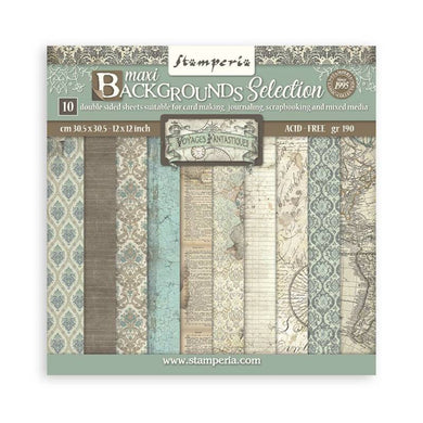 Stamperia 12 x 12 Paper Pad : Voyages Fantastiques