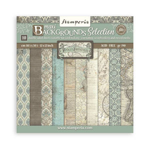 Stamperia 12 x 12 Paper Pad : Voyages Fantastiques