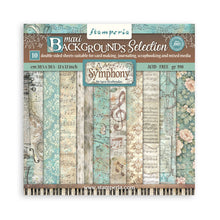 Stamperia Symphony - 12 x 12 Backgrounds Paper Pad