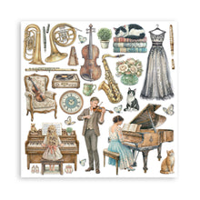 Stamperia Symphony - 8 x 8 Double-Sided Paper Pad