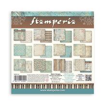 Stamperia Symphony - 8 x 8 Backgrounds Paper Pad