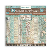 Stamperia Symphony - 8 x 8 Backgrounds Paper Pad