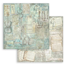 Stamperia Symphony - 8 x 8 Backgrounds Paper Pad