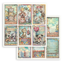 Stamperia Furry Friends 2 - 8 x 8 Double-Sided Paper Pad