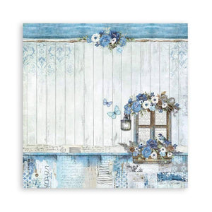 Stamperia 12 x 12 Paper Pad : Blue Land