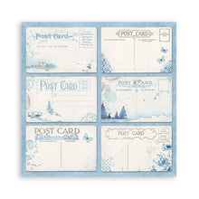 Stamperia 8 x 8 Paper Pad : Blue Land