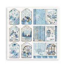 Stamperia 8 x 8 Paper Pad : Blue Land