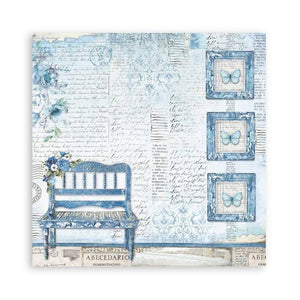 Stamperia 8 x 8 Paper Pad : Blue Land