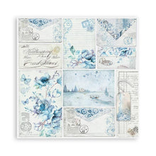 Stamperia 8 x 8 Paper Pad : Blue Land