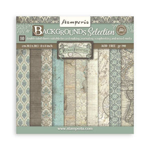 Stamperia 8 x 8 Paper Pad : Voyages Fantastiques