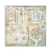 Stamperia Daisy Art - 8 x 8 Single-Sided Paper Pad