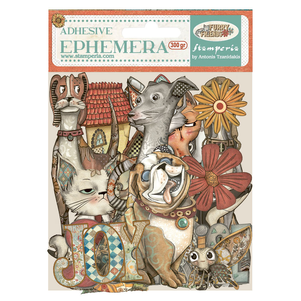 Stamperia Furry Friends - Ephemera