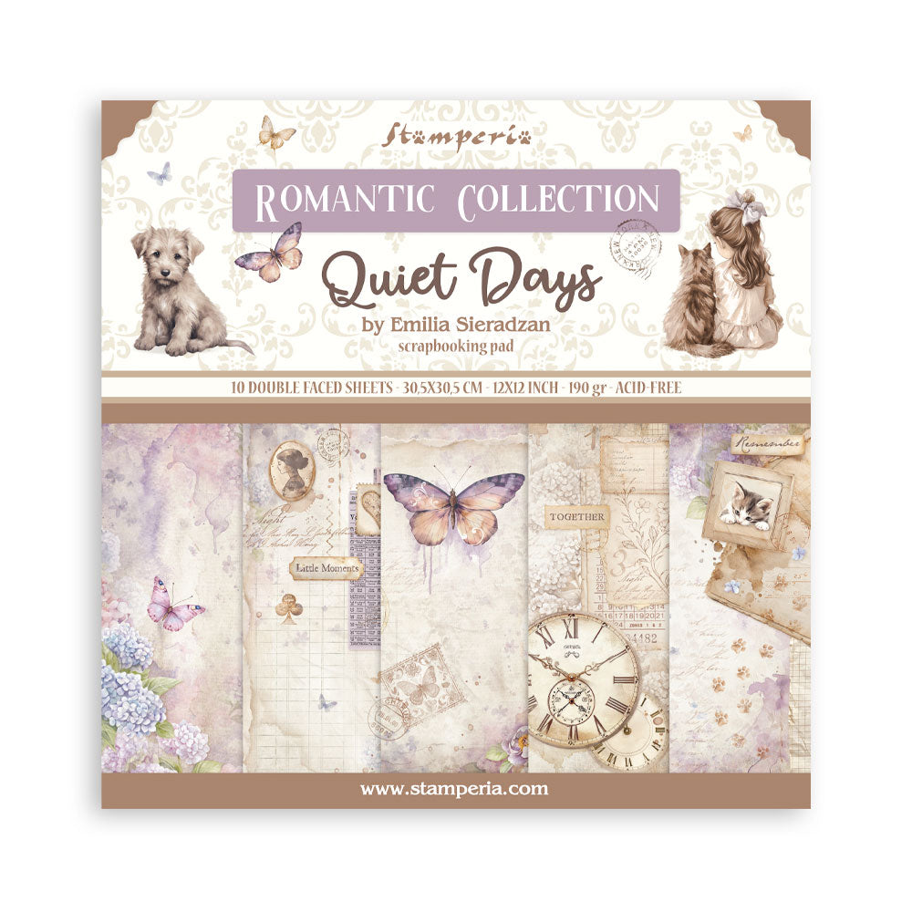 Stamperia Quiet Days - 12 x 12 Double Sided Paper Pad
