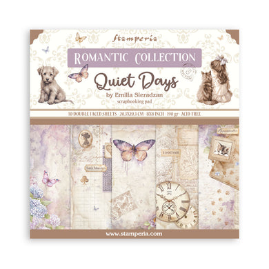 Stamperia Quiet Days - 8 x 8 Double Sided Paper Pad