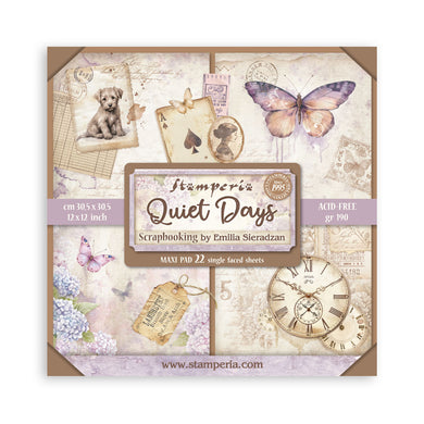 Stamperia Quiet Days - 12 x 12 Single Faced Paper Pad