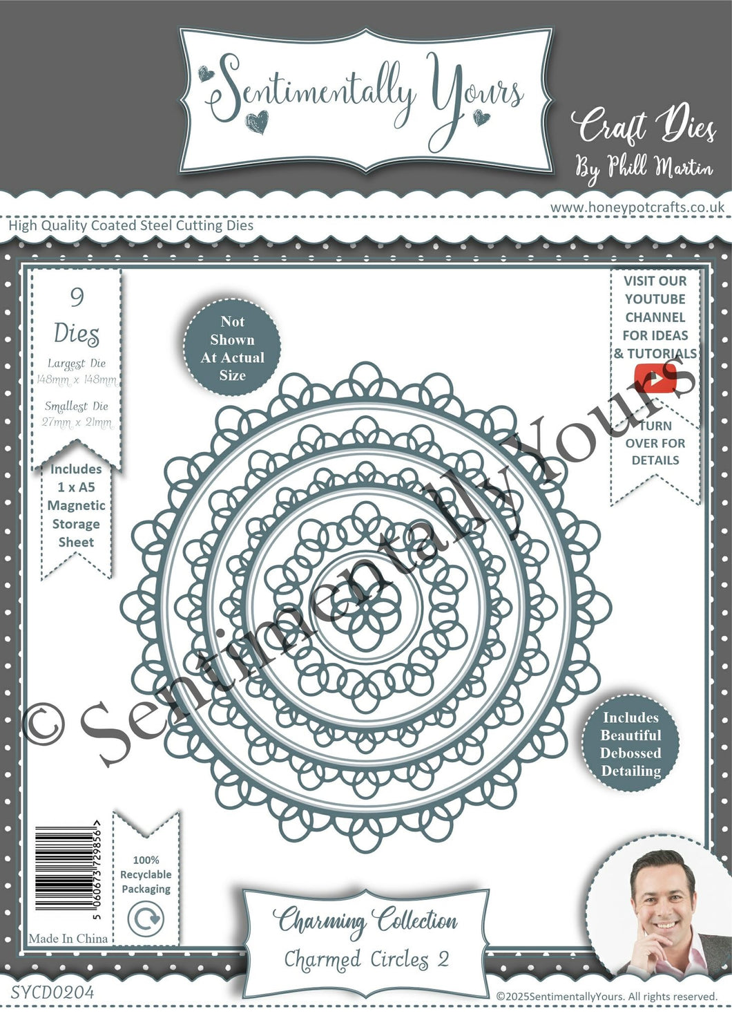 Phill Martin Sentimentally Yours Charming Collection - Charmed Circles 2