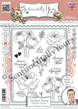 Phill Martin Sentimentally Yours A5 Clear Stamp Set - Enchanted Blooms Fabulous Flowers