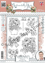Phill Martin Sentimentally Yours A5 Clear Stamp Set - Enchanted Blooms Wonderful Watering Cans