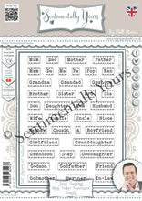 Phill Martin Sentimentally Yours A6 Clear Stamp Set - Just Saying Mini Ticket Tapetastic : Family