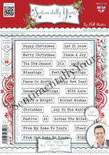 Phill Martin Sentimentally Yours A6 Clear Stamp Set - Just Saying Mini Ticket Tapetastic : Festive