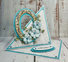 Phill Martin Sentimentally Yours A6 Clear Stamp - Accessory Collection : Beaded Flourish Layered Ovals