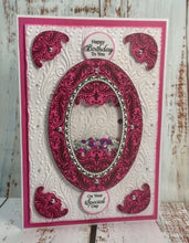 Phill Martin Sentimentally Yours A6 Clear Stamp - Accessory Collection : Beaded Flourish Layered Ovals
