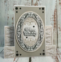Phill Martin Sentimentally Yours A6 Clear Stamp - Accessory Collection : Beaded Flourish Layered Ovals