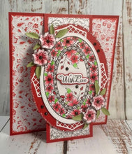 Phill Martin Sentimentally Yours A6 Clear Stamp - Accessory Collection : Floral Bouquet Layered Ovals