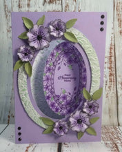 Phill Martin Sentimentally Yours A6 Clear Stamp - Accessory Collection : Floral Bouquet Layered Ovals