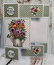 Phill Martin Sentimentally Yours A5 Clear Stamp Set - Enchanted Blooms Wonderful Watering Cans